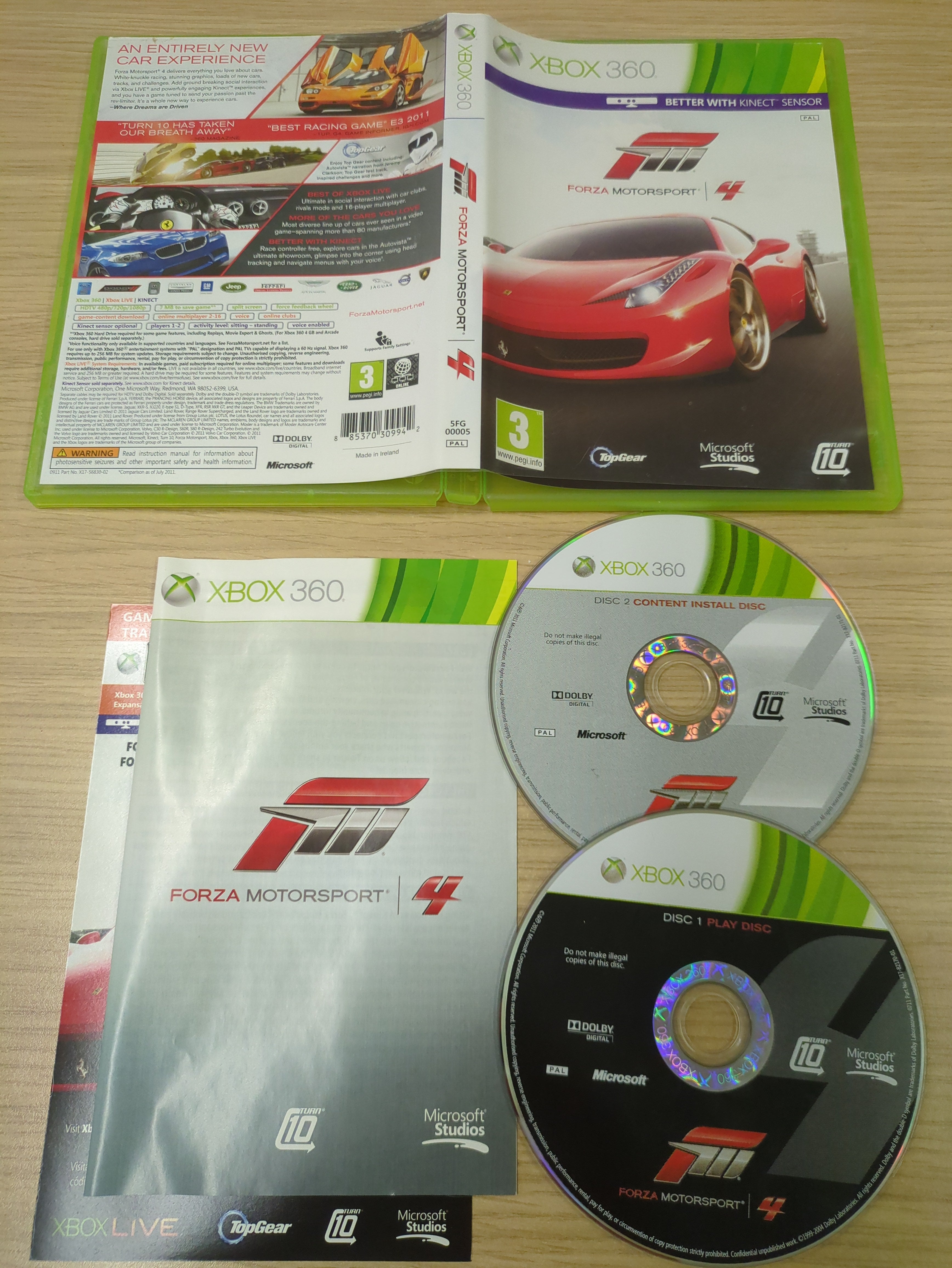 Forza Motorsport 4 Xbox 360 game Forza Motorsport 4 Xbox 360 game